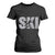 Cool Distressed Skiing T Shirt For Women for Skiers TS10 Black Print Your Wear