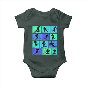 Skiing Baby Onesie for Skiers Wintersport Ski Snowboard TS10 Print Your Wear