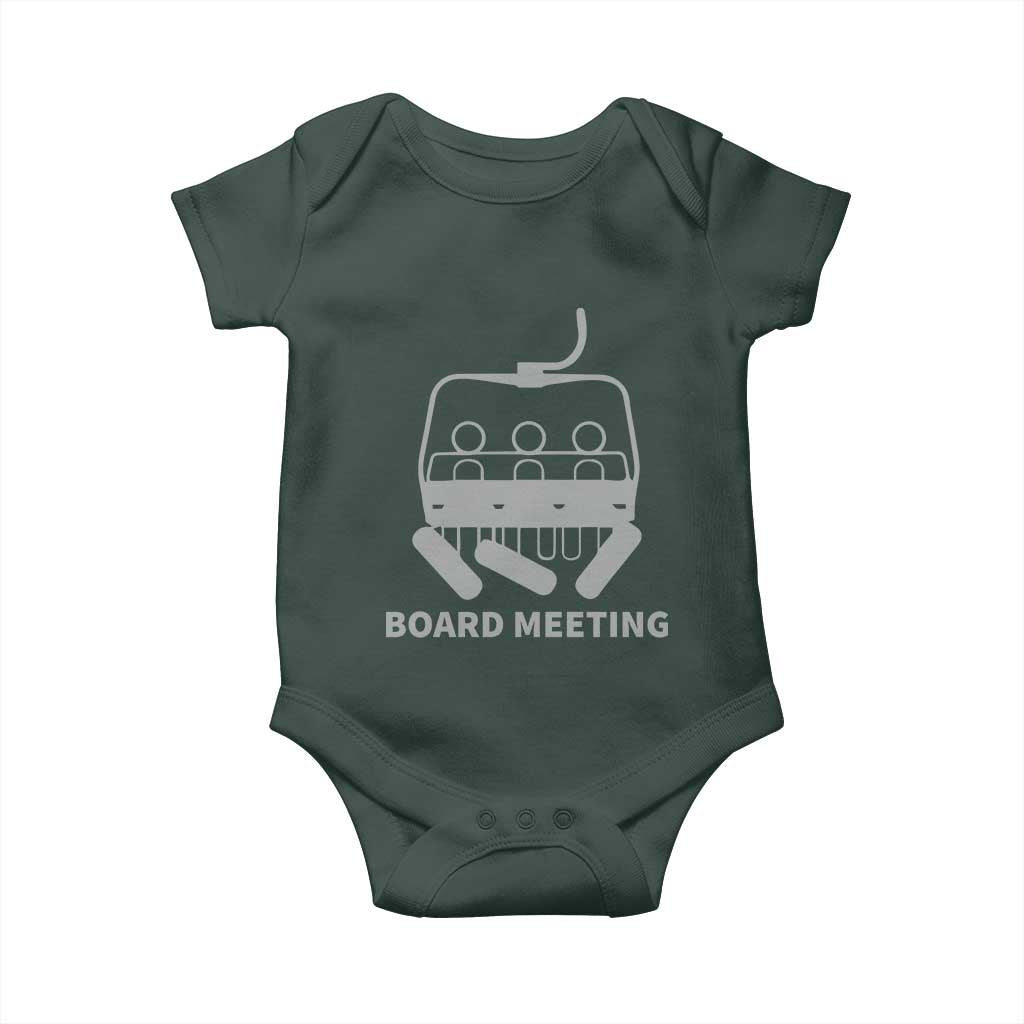 Funny Skiing Baby Onesie Snowboard Meeting Gift TS10 Print Your Wear