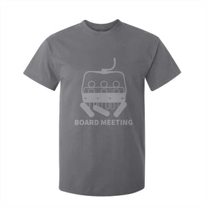 Funny Skiing T Shirt For Kid Snowboard Meeting Gift TS10 Charcoal Print Your Wear