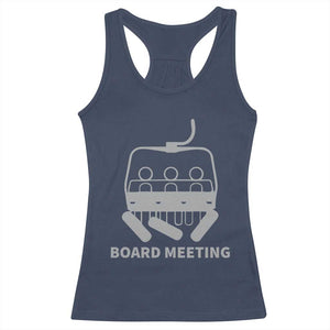 Funny Skiing Racerback Tank Top Snowboard Meeting Gift TS10 Navy Print Your Wear