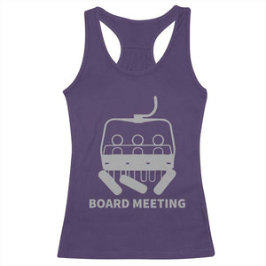 Funny Skiing Racerback Tank Top Snowboard Meeting Gift TS10 Purple Print Your Wear