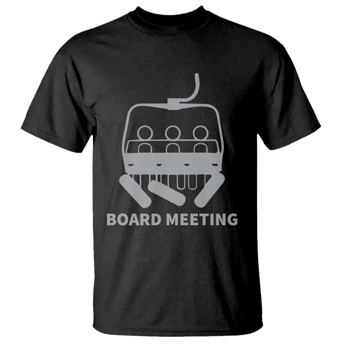 Funny Skiing T Shirt Snowboard Meeting Gift TS10 Black Print Your Wear