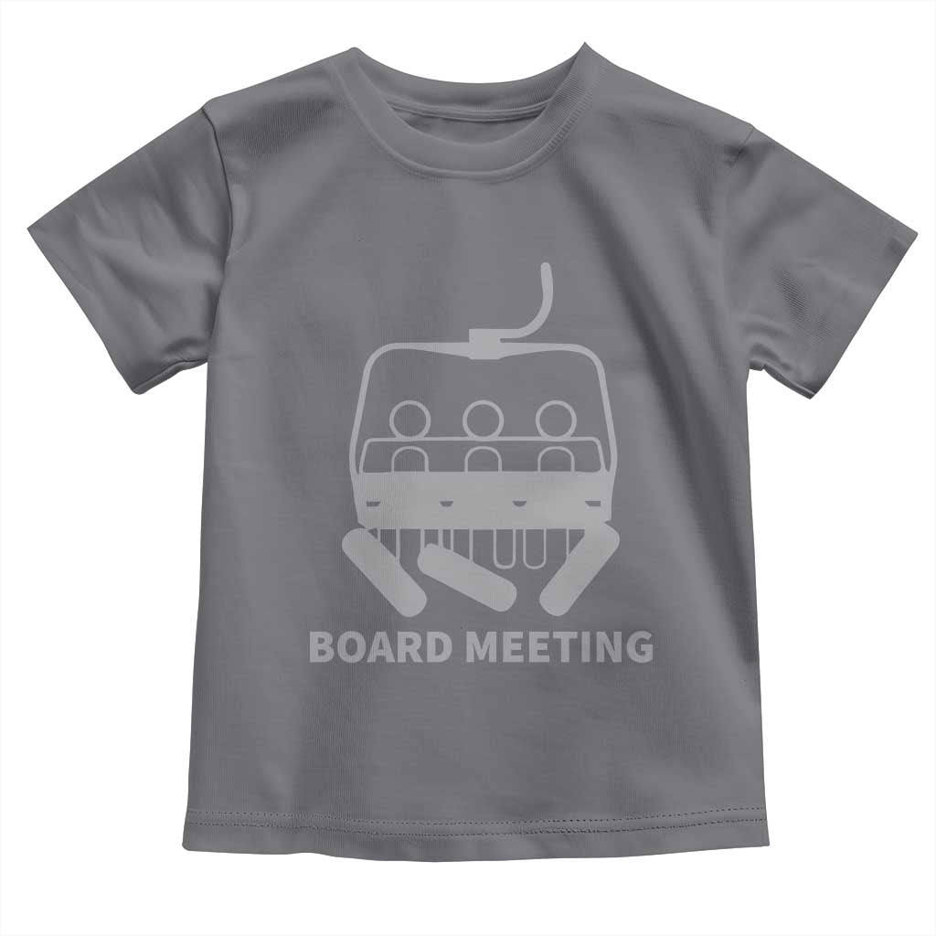 Funny Skiing Toddler T Shirt Snowboard Meeting Gift TS10 Charcoal Print Your Wear