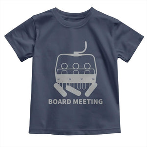 Funny Skiing Toddler T Shirt Snowboard Meeting Gift TS10 Navy Print Your Wear