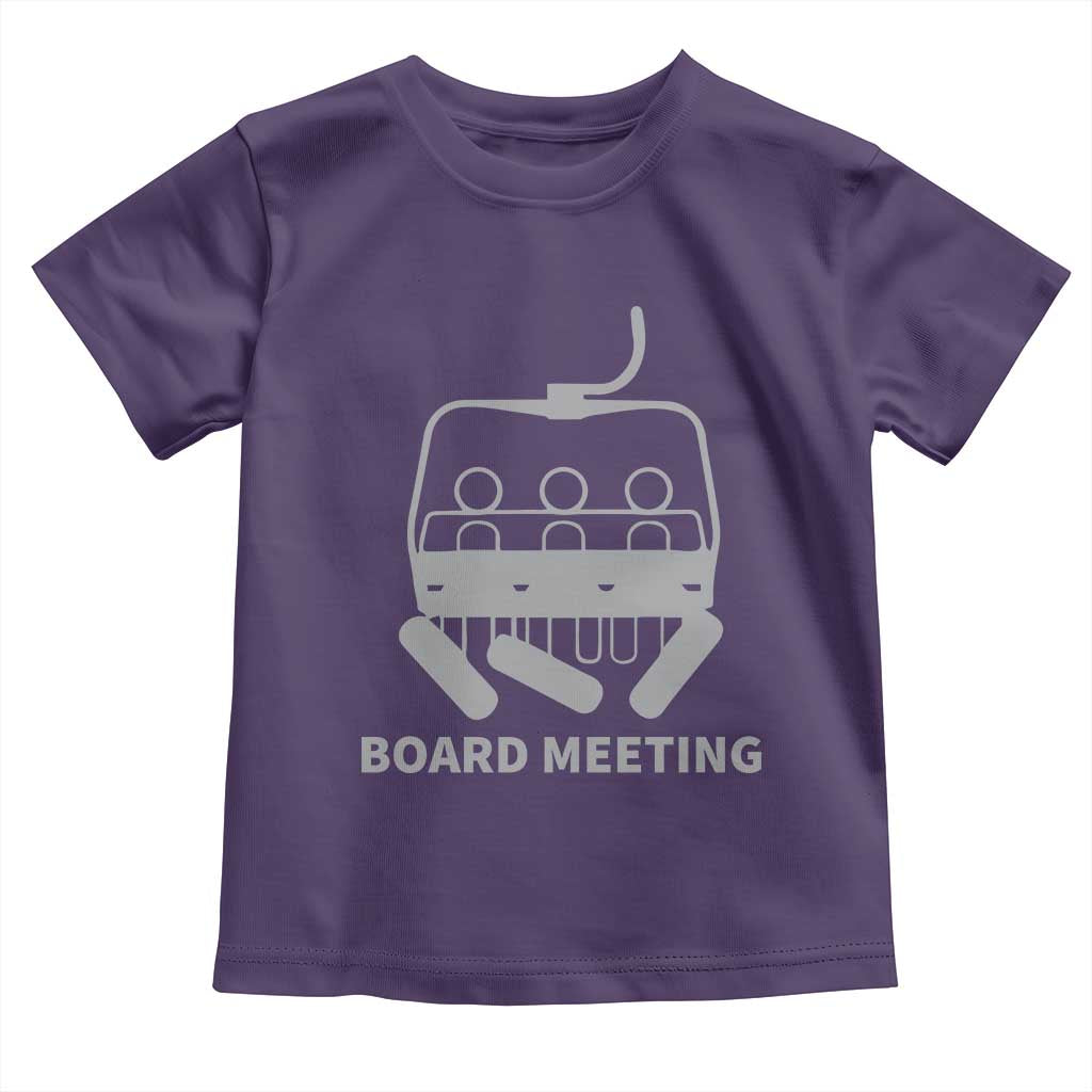 Funny Skiing Toddler T Shirt Snowboard Meeting Gift TS10 Purple Print Your Wear