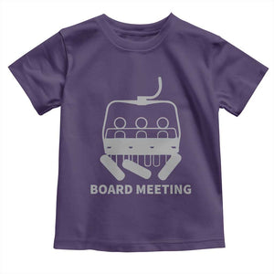 Funny Skiing Toddler T Shirt Snowboard Meeting Gift TS10 Purple Print Your Wear