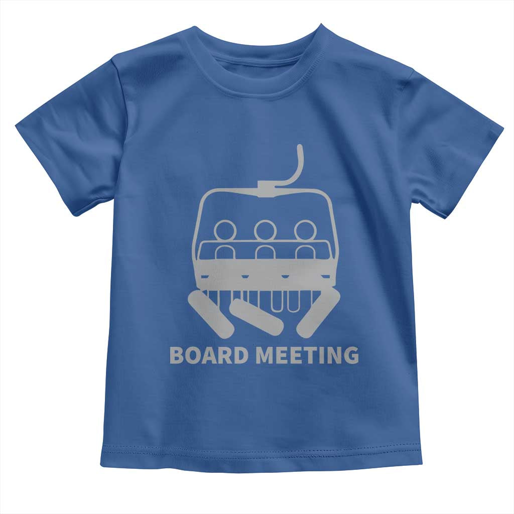 Funny Skiing Toddler T Shirt Snowboard Meeting Gift TS10 Royal Blue Print Your Wear