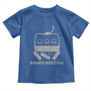 Funny Skiing Toddler T Shirt Snowboard Meeting Gift TS10 Royal Blue Print Your Wear