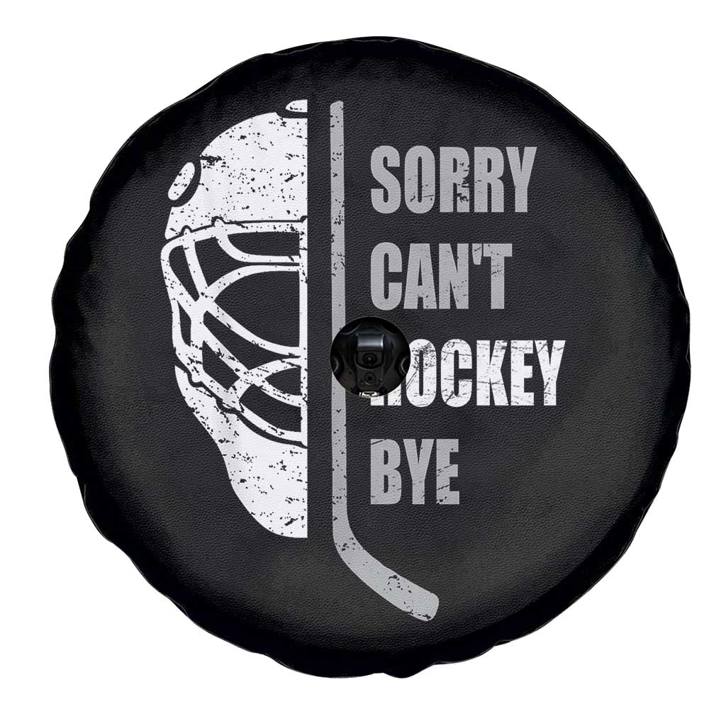 Ice Hockey Player Spare Tire Cover Retro Sorry Cant Hockey Bye TS10 Print Your Wear