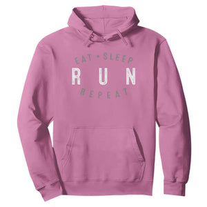Eat Sleep Run Repeat Hoodie Marathon Runner TS10 Azalea Print Your Wear