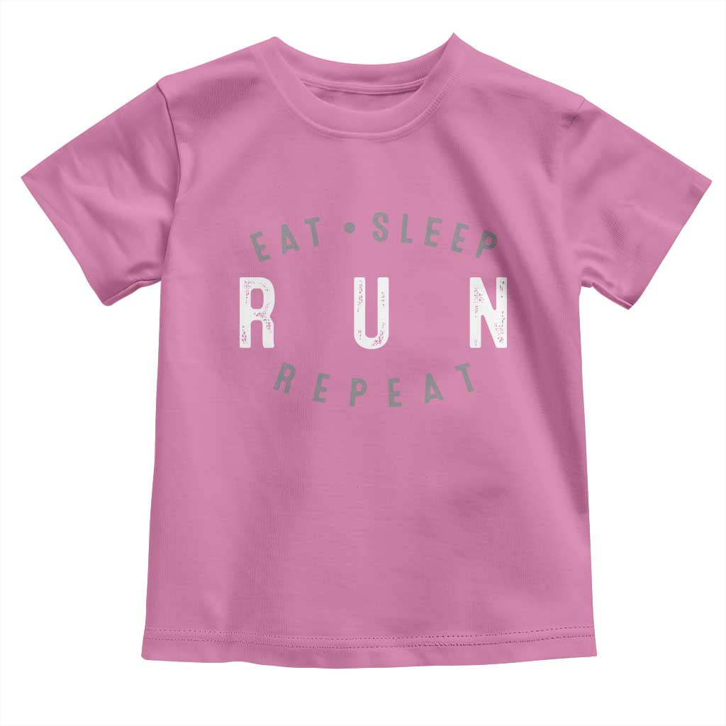 Eat Sleep Run Repeat Toddler T Shirt Marathon Runner TS10 Azalea Print Your Wear