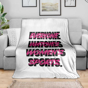 Womens Sports Throw Blanket Feminist Body Positivity Inclusive Equality TS10 Print Your Wear