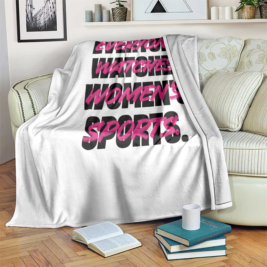 Womens Sports Throw Blanket Feminist Body Positivity Inclusive Equality TS10 Print Your Wear