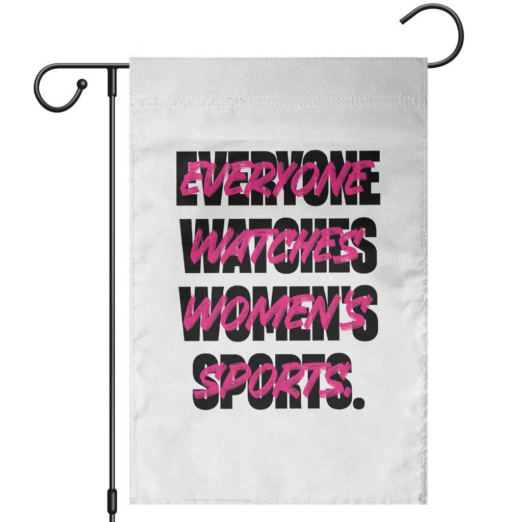 Womens Sports Garden Flag Feminist Body Positivity Inclusive Equality TS10 White Print Your Wear