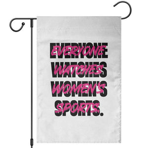 Womens Sports Garden Flag Feminist Body Positivity Inclusive Equality TS10 White Print Your Wear