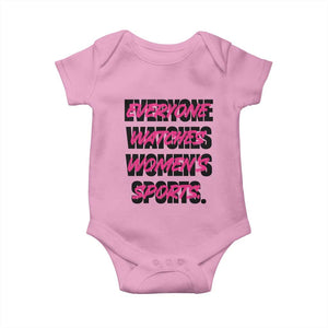 Womens Sports Baby Onesie Feminist Body Positivity Inclusive Equality TS10 Light Pink Print Your Wear