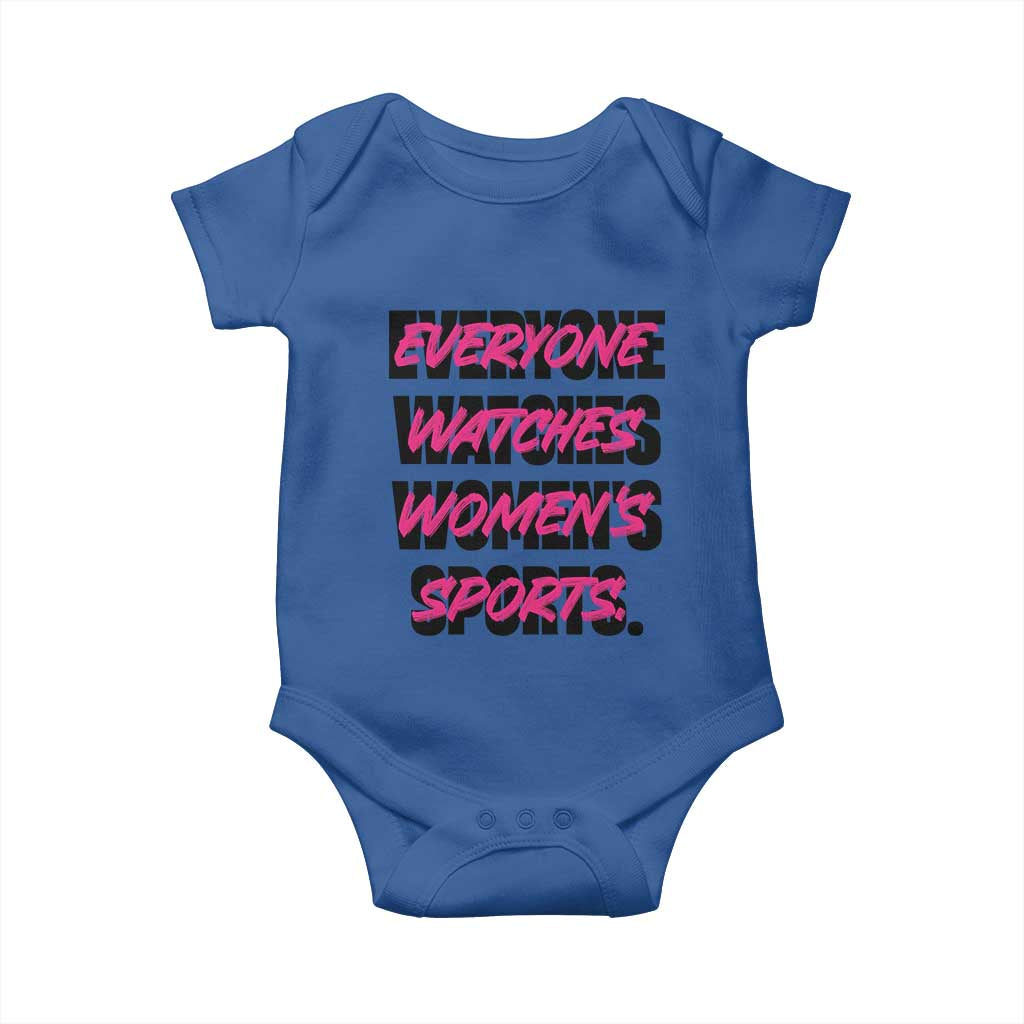 Womens Sports Baby Onesie Feminist Body Positivity Inclusive Equality TS10 Royal Blue Print Your Wear