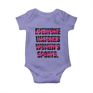Womens Sports Baby Onesie Feminist Body Positivity Inclusive Equality TS10 Violet Print Your Wear