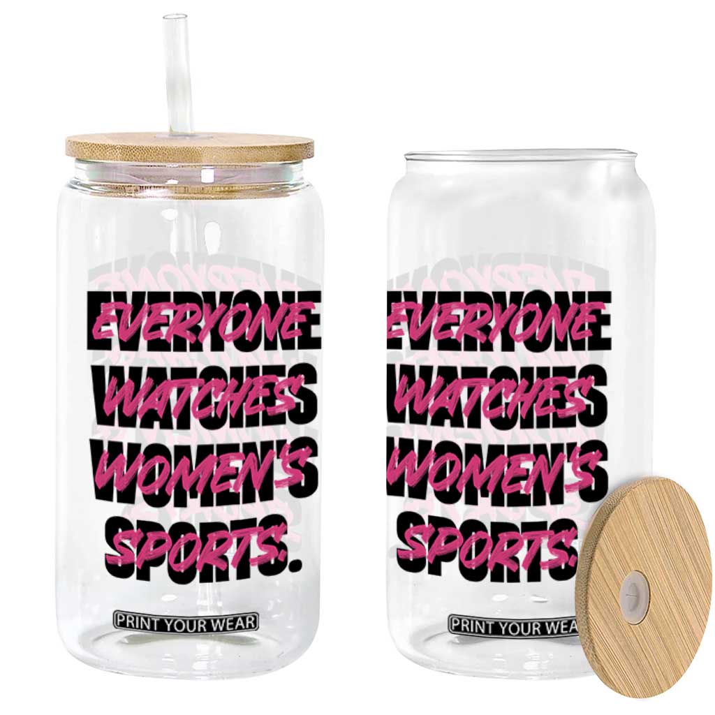 Womens Sports Glass Can Feminist Body Positivity Inclusive Equality TS10 Print Your Wear