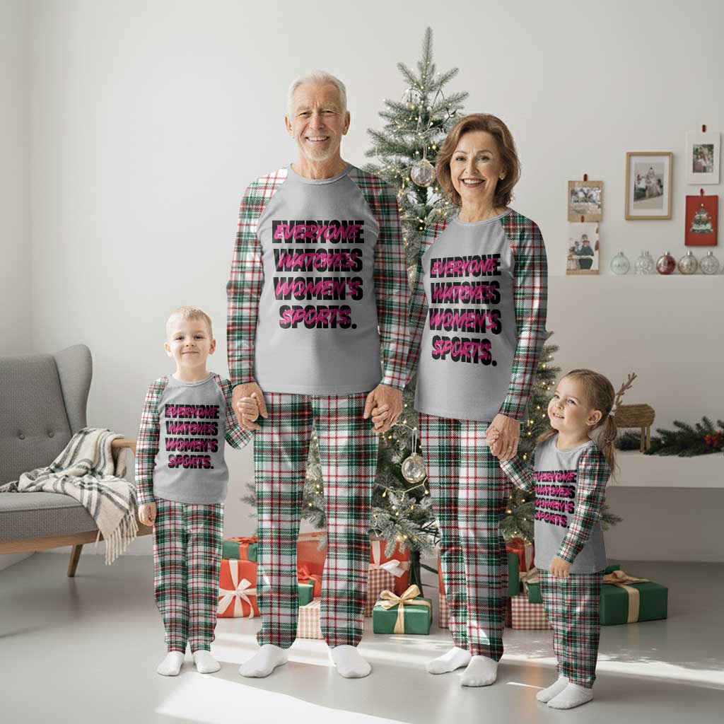 Womens Sports Plaid Pajama Set Feminist Body Positivity Inclusive Equality TS10 Christmas Plaid Print Your Wear