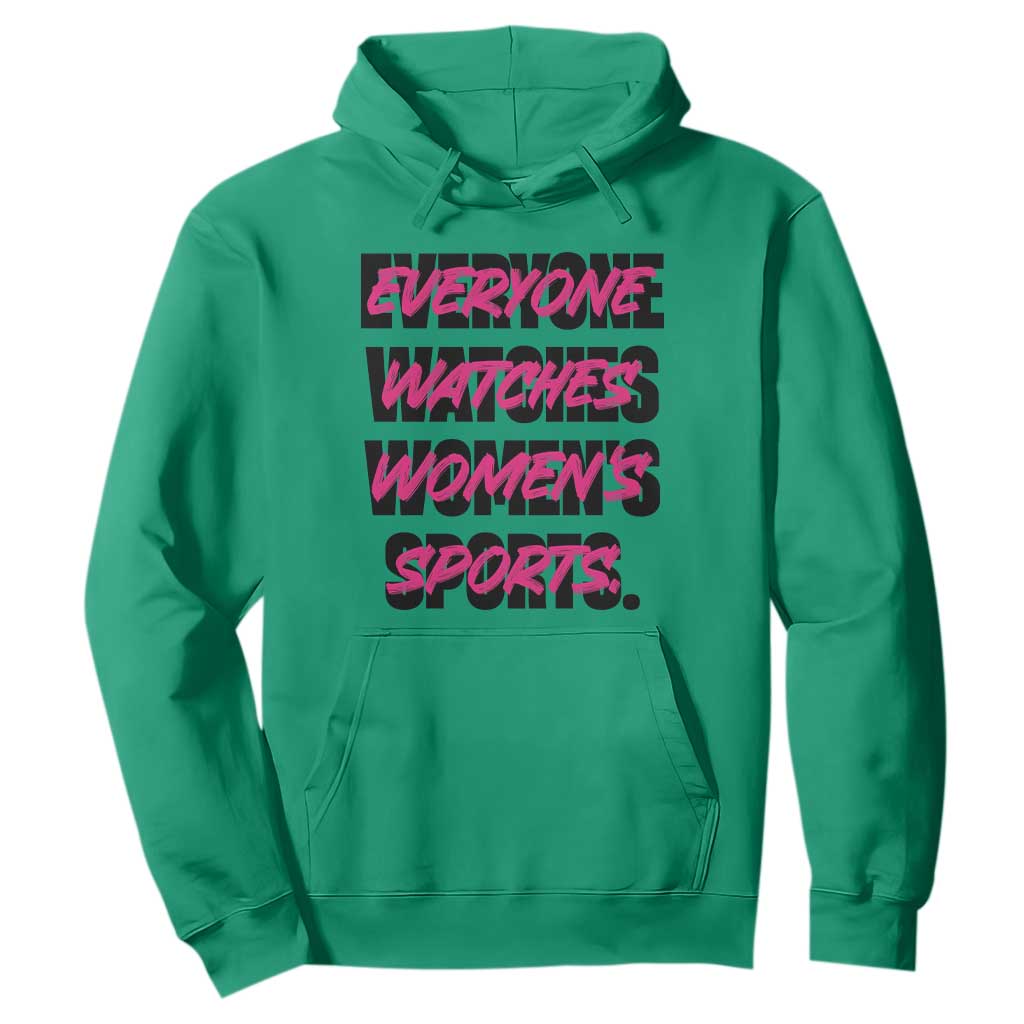 Womens Sports Hoodie Feminist Body Positivity Inclusive Equality TS10 Irish Green Print Your Wear