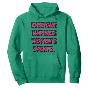 Womens Sports Hoodie Feminist Body Positivity Inclusive Equality TS10 Irish Green Print Your Wear