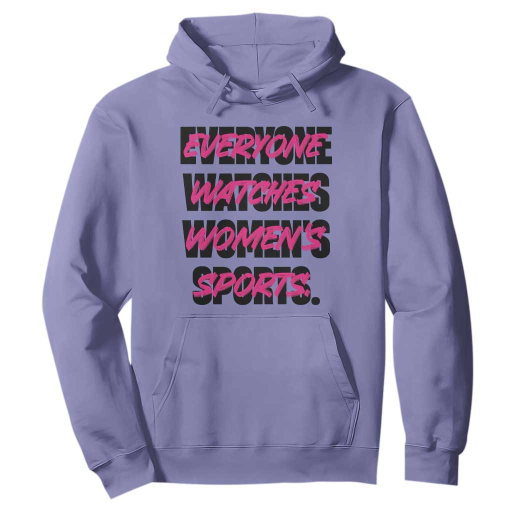 Womens Sports Hoodie Feminist Body Positivity Inclusive Equality TS10 Violet Print Your Wear