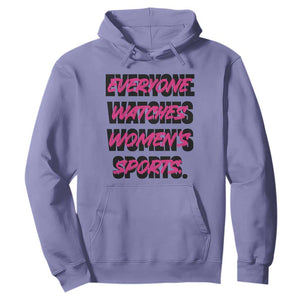 Womens Sports Hoodie Feminist Body Positivity Inclusive Equality TS10 Violet Print Your Wear
