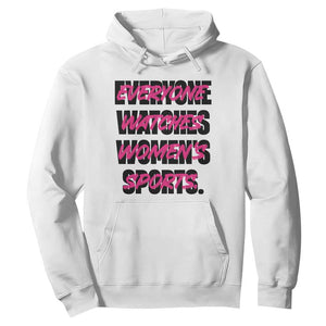 Womens Sports Hoodie Feminist Body Positivity Inclusive Equality TS10 White Print Your Wear