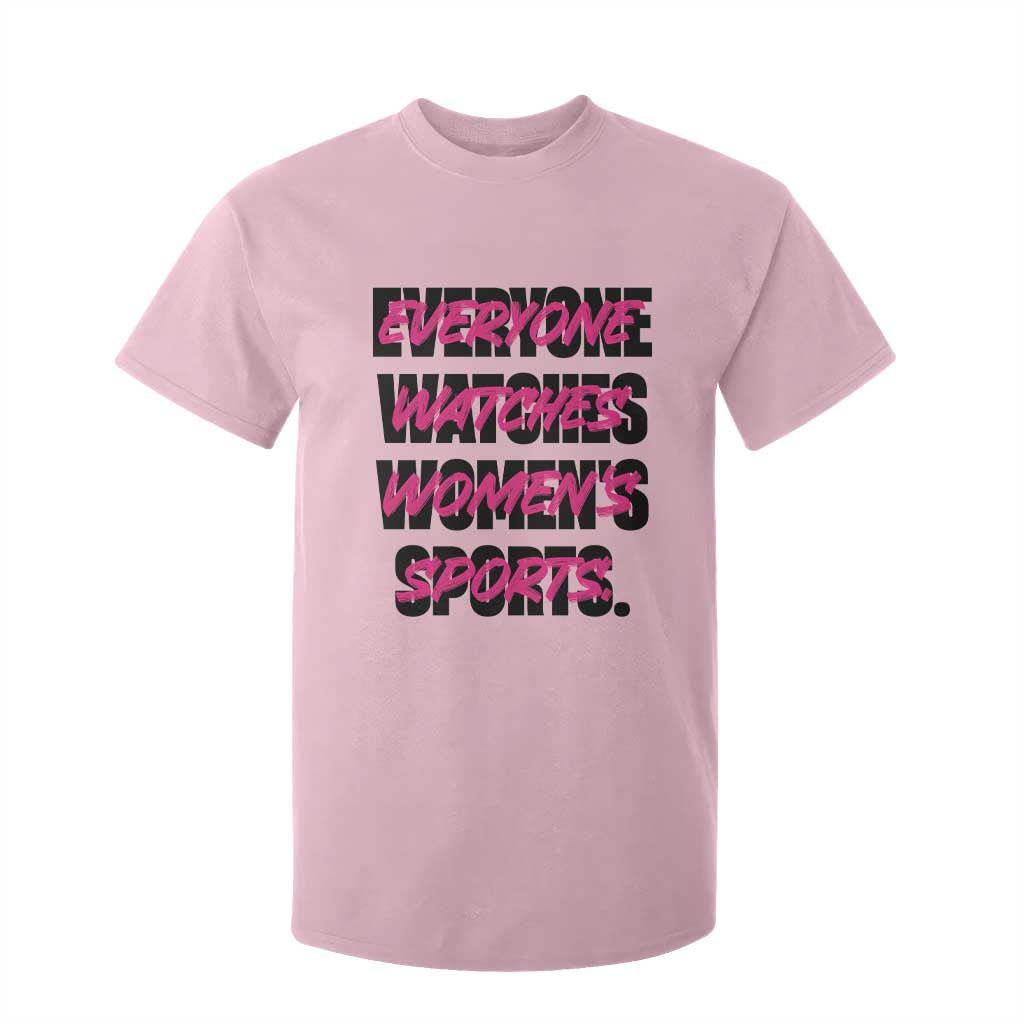 Womens Sports T Shirt For Kid Feminist Body Positivity Inclusive Equality TS10 Light Pink Print Your Wear