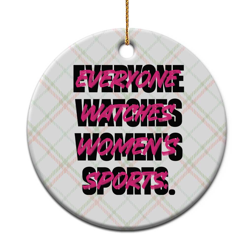 Womens Sports Ceramic Ornament Feminist Body Positivity Inclusive Equality TS10 1pc Christmas Plaid Print Your Wear