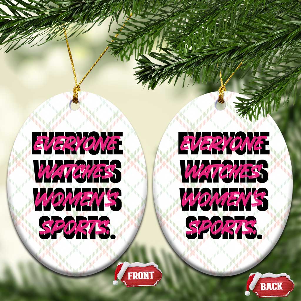 Womens Sports Ceramic Ornament Feminist Body Positivity Inclusive Equality TS10 Print Your Wear