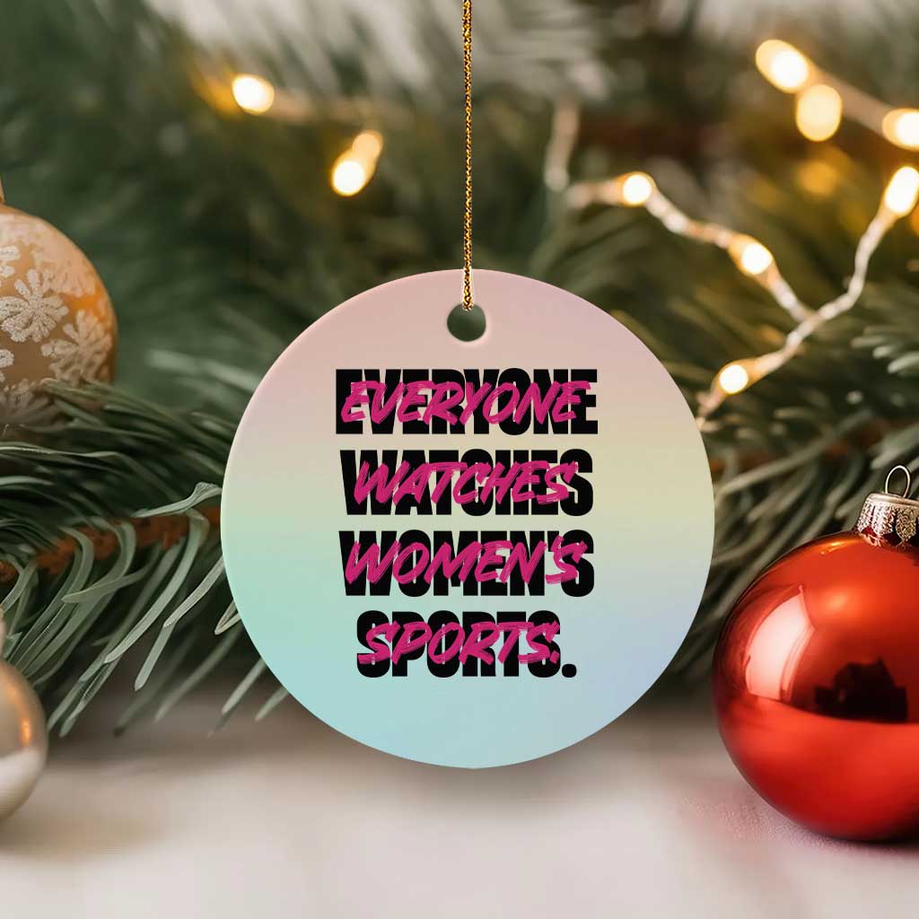 Womens Sports Ceramic Ornament Feminist Body Positivity Inclusive Equality TS10 1pc Pastel Print Your Wear