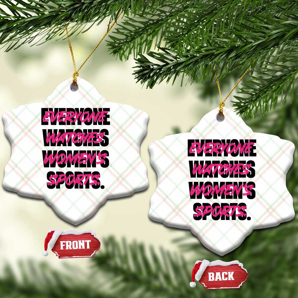 Womens Sports Ceramic Ornament Feminist Body Positivity Inclusive Equality TS10 Print Your Wear