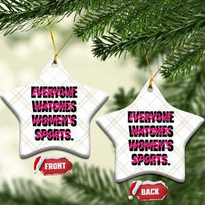 Womens Sports Ceramic Ornament Feminist Body Positivity Inclusive Equality TS10 Print Your Wear