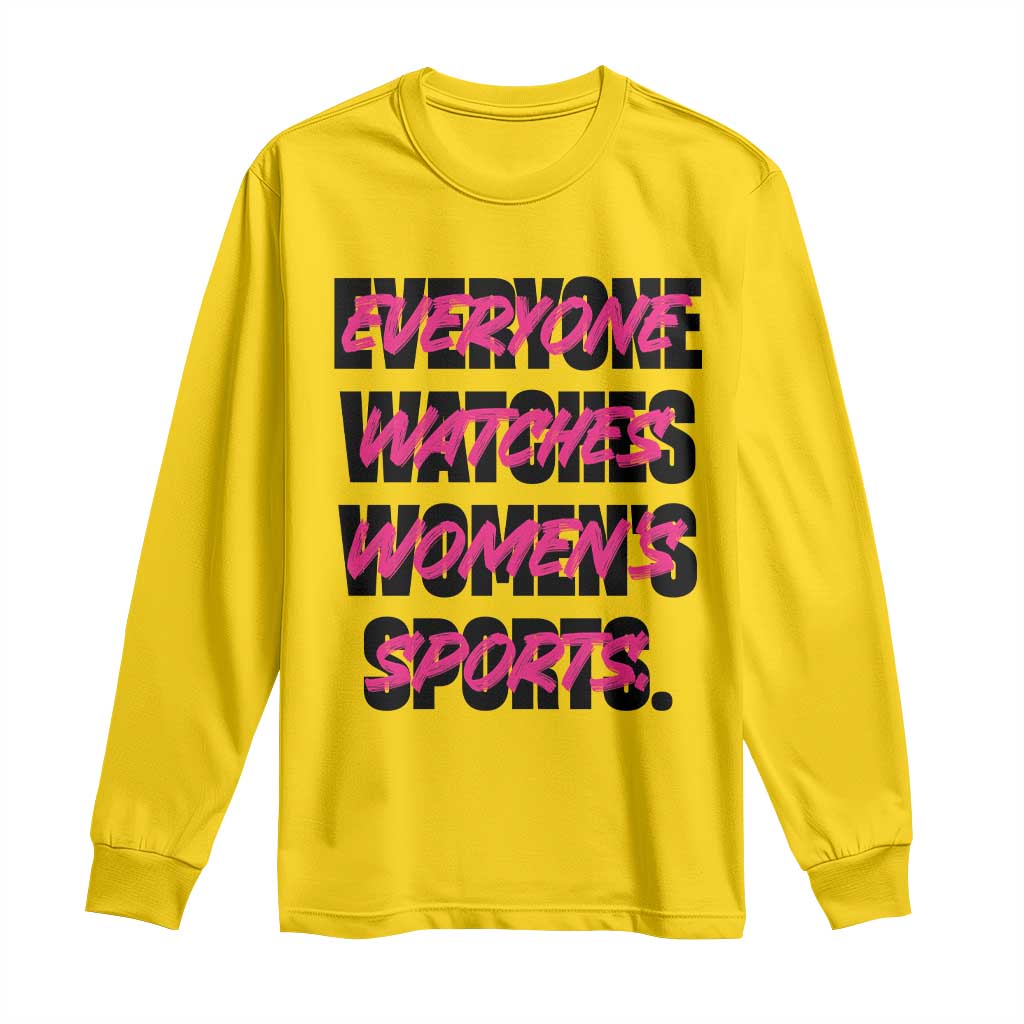 Womens Sports Long Sleeve Shirt Feminist Body Positivity Inclusive Equality TS10 Daisy Print Your Wear