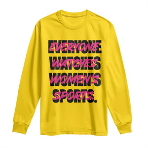 Womens Sports Long Sleeve Shirt Feminist Body Positivity Inclusive Equality TS10 Daisy Print Your Wear