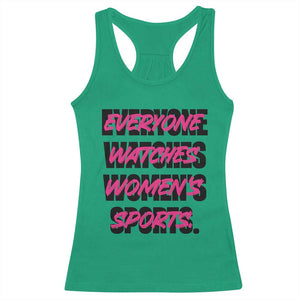 Womens Sports Racerback Tank Top Feminist Body Positivity Inclusive Equality TS10 Irish Green Print Your Wear