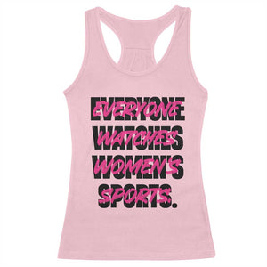 Womens Sports Racerback Tank Top Feminist Body Positivity Inclusive Equality TS10 Light Pink Print Your Wear
