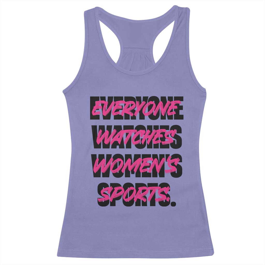 Womens Sports Racerback Tank Top Feminist Body Positivity Inclusive Equality TS10 Violet Print Your Wear