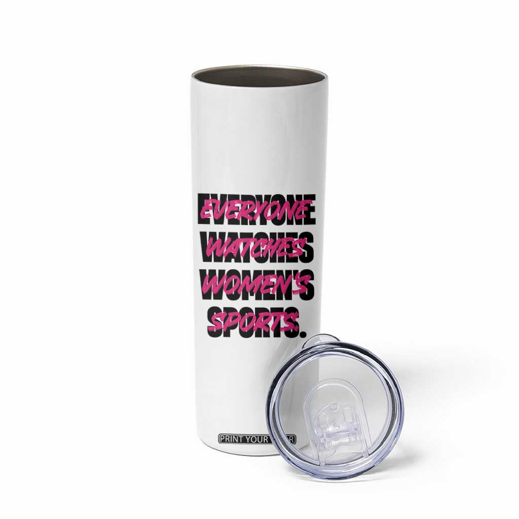 Womens Sports Skinny Tumbler Feminist Body Positivity Inclusive Equality TS10 Print Your Wear