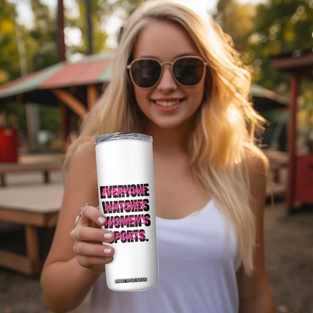 Womens Sports Skinny Tumbler Feminist Body Positivity Inclusive Equality TS10 Print Your Wear