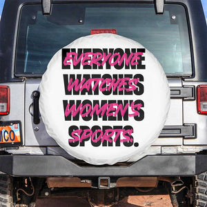 Womens Sports Spare Tire Cover Feminist Body Positivity Inclusive Equality TS10 No hole White Print Your Wear