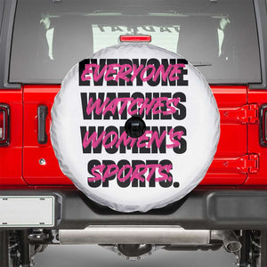 Womens Sports Spare Tire Cover Feminist Body Positivity Inclusive Equality TS10 White Print Your Wear