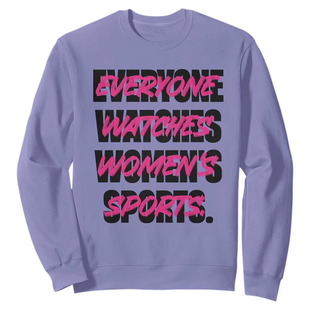 Womens Sports Sweatshirt Feminist Body Positivity Inclusive Equality TS10 Violet Print Your Wear