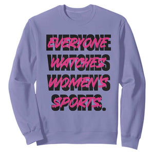 Womens Sports Sweatshirt Feminist Body Positivity Inclusive Equality TS10 Violet Print Your Wear