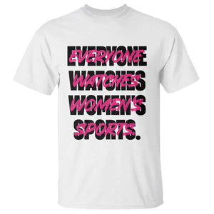 Womens Sports T Shirt Feminist Body Positivity Inclusive Equality TS10 White Print Your Wear