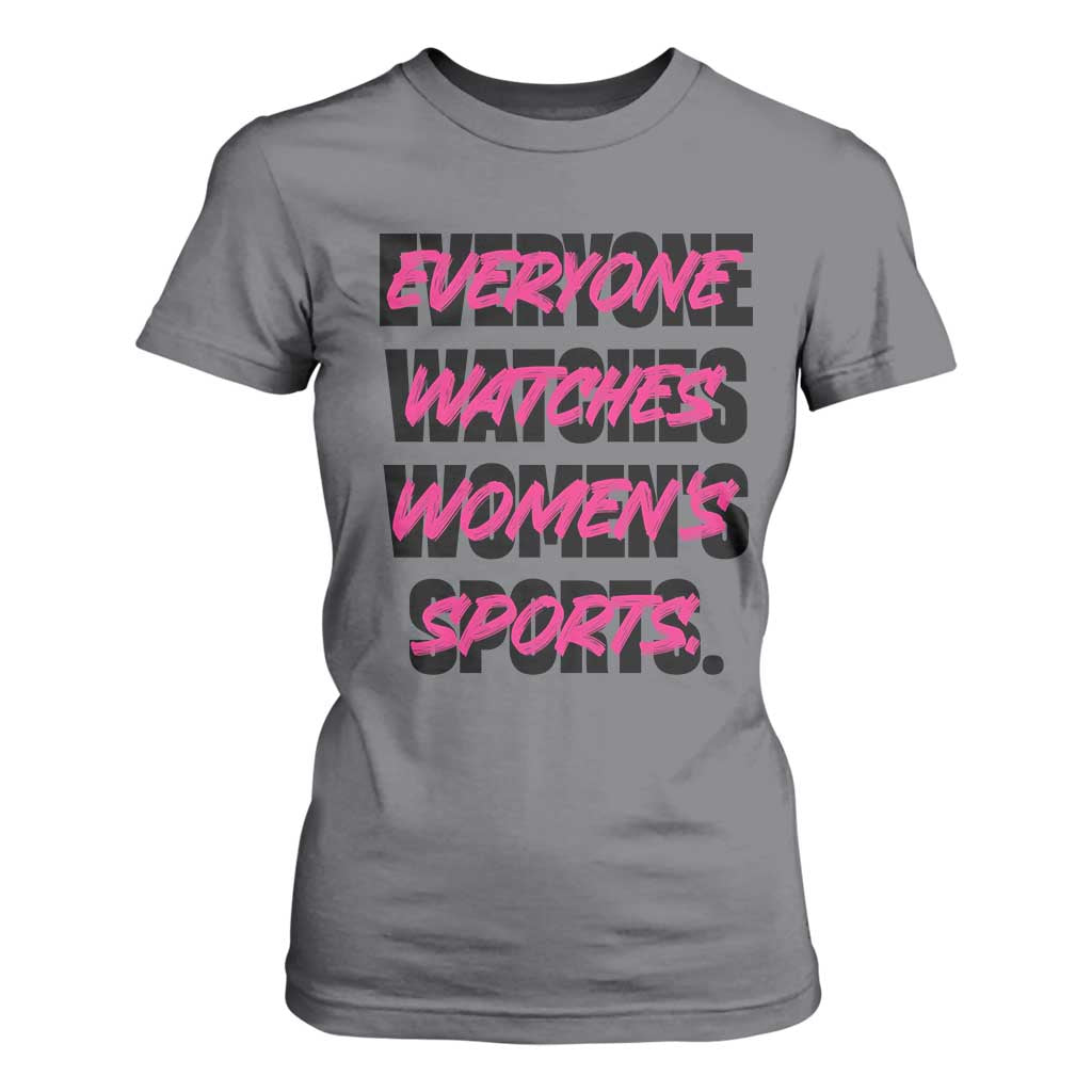Womens Sports T Shirt For Women Feminist Body Positivity Inclusive Equality TS10 Charcoal Print Your Wear