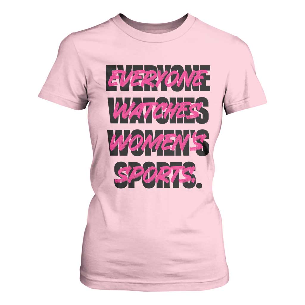 Womens Sports T Shirt For Women Feminist Body Positivity Inclusive Equality TS10 Light Pink Print Your Wear